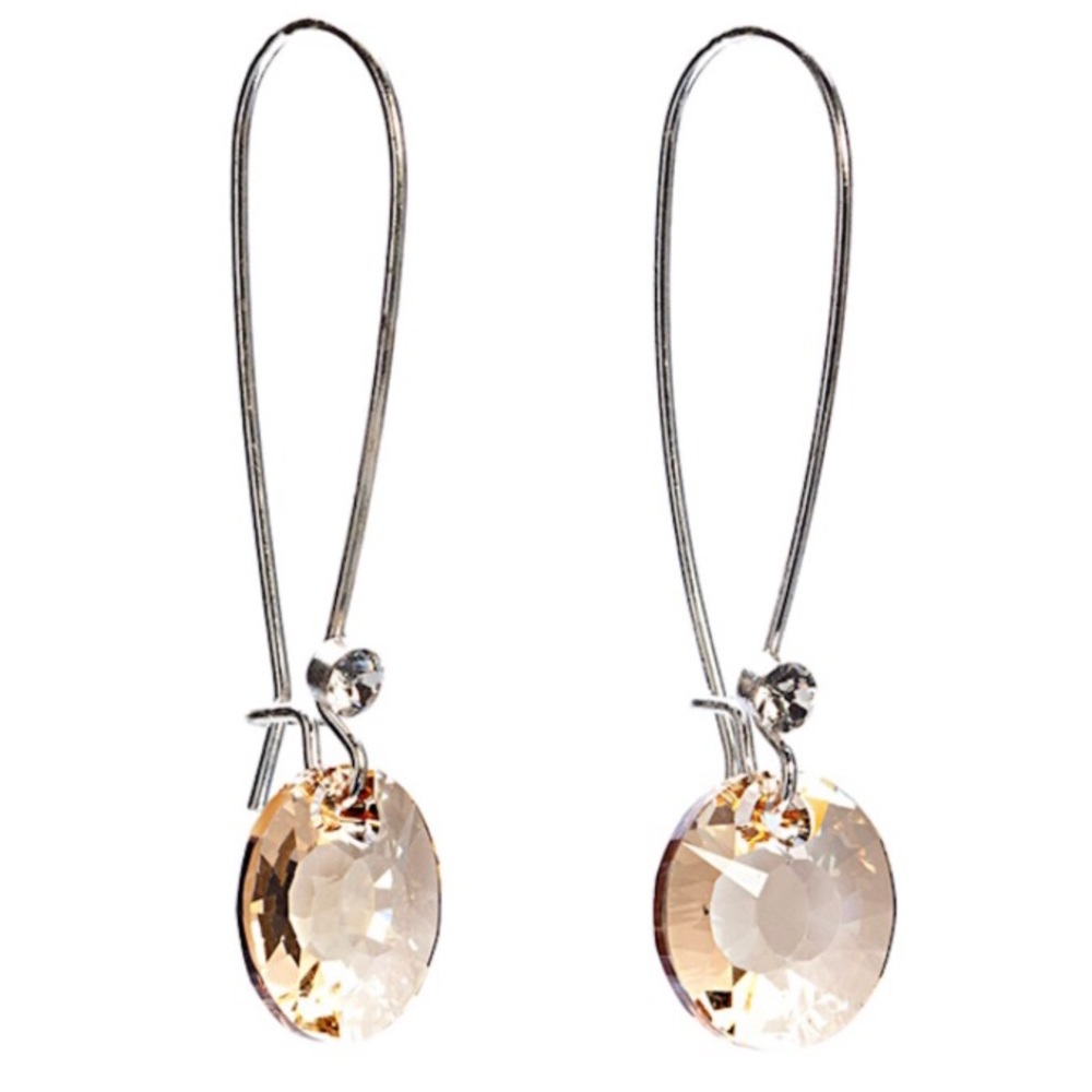 Swarovski Champagne Earrings
